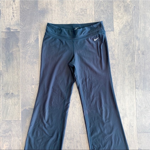 Nike Pants & Jumpsuits | Nike Black Flare Track Pants | Poshmark